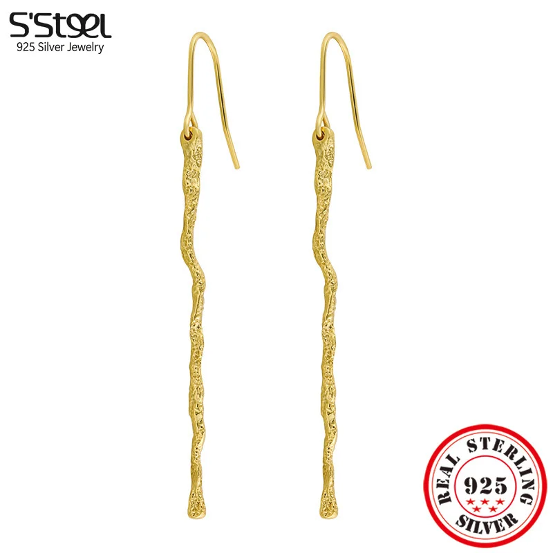 S'STEEL 925 Sterling Silver Personalized Ear Decoration Line Drop Earrings For Girls Luxury Designer Promise Korean Jewelry
S'STEEL 925 Sterling Silver Personalized Ear Decoration Line Drop Earrings For Girls Luxury Designer Promise Korean Jewelry