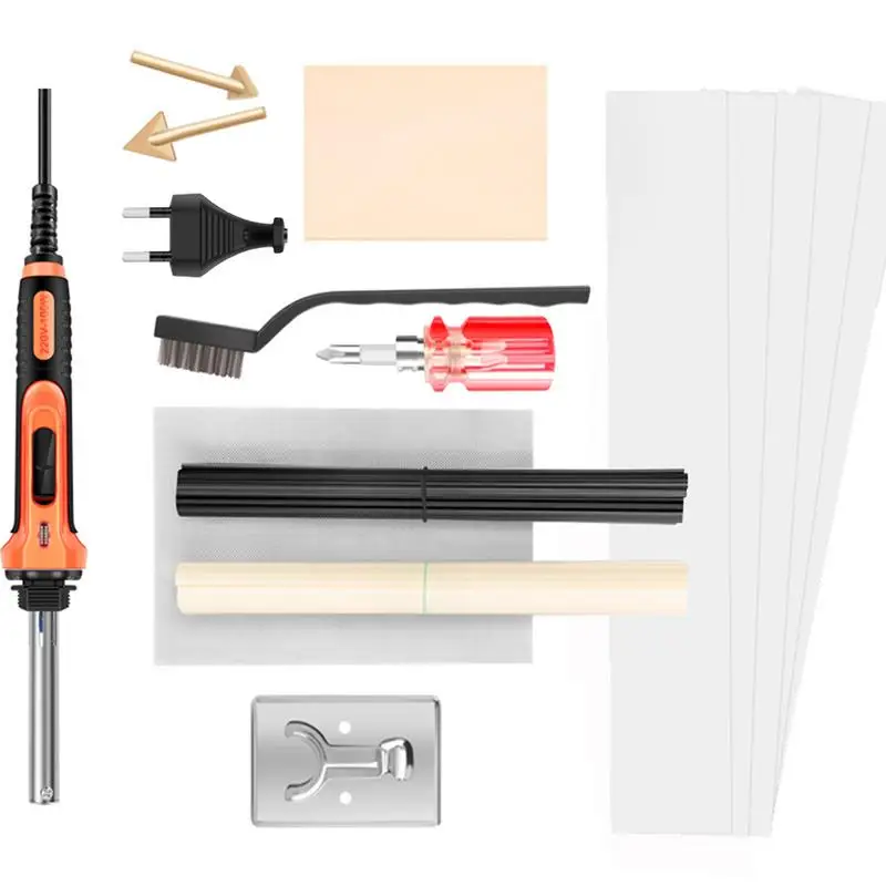 Набор для ремонта сварочных работ, 100 Вт, полипропилен, для ремонта бампера, 2 наконечника паяльника, 1 проволочная сетка, 20 черных и 20 белых стержней из полипропилена
Набор для ремонта сварочных работ, 100 Вт, полипропилен, для ремонта бампера, 2 наконечника паяльника, 1 проволочная сетка, 20 черных и 20 белых стержней из полипропилена