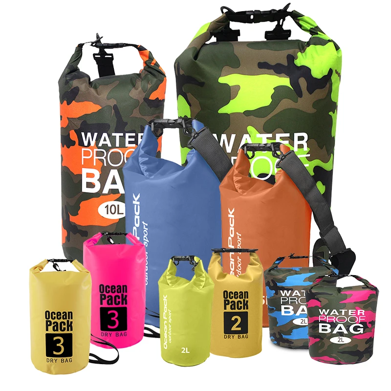 Outdoor PVC Waterproof Bags Swimming Dry Sack for Kayaking Rafting Boating River Trekking Pack Rafting Water Sports Storage Bags 
Outdoor PVC Waterproof Bags Swimming Dry Sack for Kayaking Rafting Boating River Trekking Pack Rafting Water Sports Storage Bags