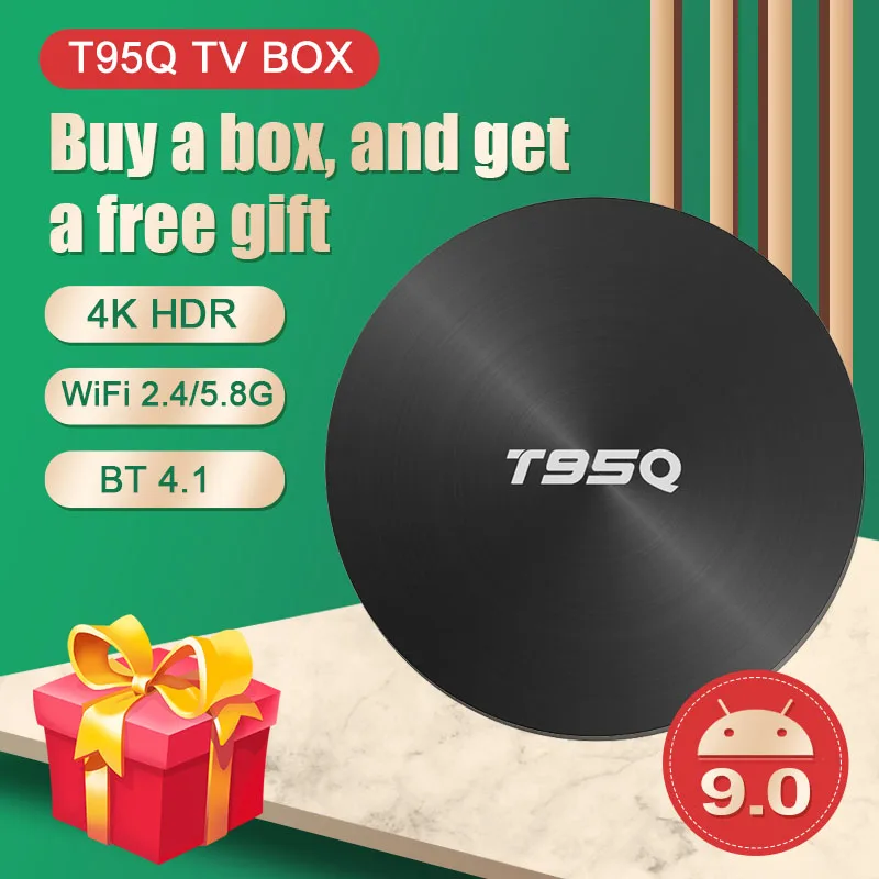 ТВ-приставка Amlogic S905X2 T95Q, Android 9,0, BT4.1, 64 ГБ, 32 ГБ, 4 Гб ОЗУ, ТВ-приставка Android T95Q, 4k, поддержка Wi-Fi, 2,4/5,8G, медиаплеер
ТВ-приставка Amlogic S905X2 T95Q, Android 9,0, BT4.1, 64 ГБ, 32 ГБ, 4 Гб ОЗУ, ТВ-приставка Android T95Q, 4k, поддержка Wi-Fi, 2,4/5,8G, медиаплеер