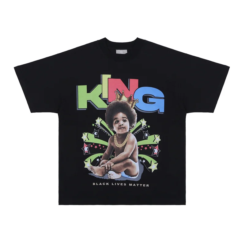 2022 BLM King Printed Women Men T shirts tees Hiphop Casual Men Short Sleeve Cotton T shirt
2022 BLM King Printed Women Men T shirts tees Hiphop Casual Men Short Sleeve Cotton T shirt