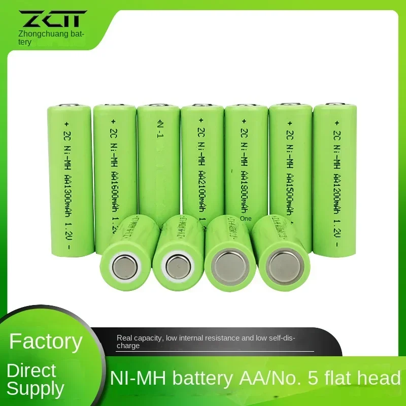 Long-lasting 2000mAh NiMH AA5 Flat Top Batteries Combo Pack for Electric Shavers and Solar Lights
Long-lasting 2000mAh NiMH AA5 Flat Top Batteries Combo Pack for Electric Shavers and Solar Lights