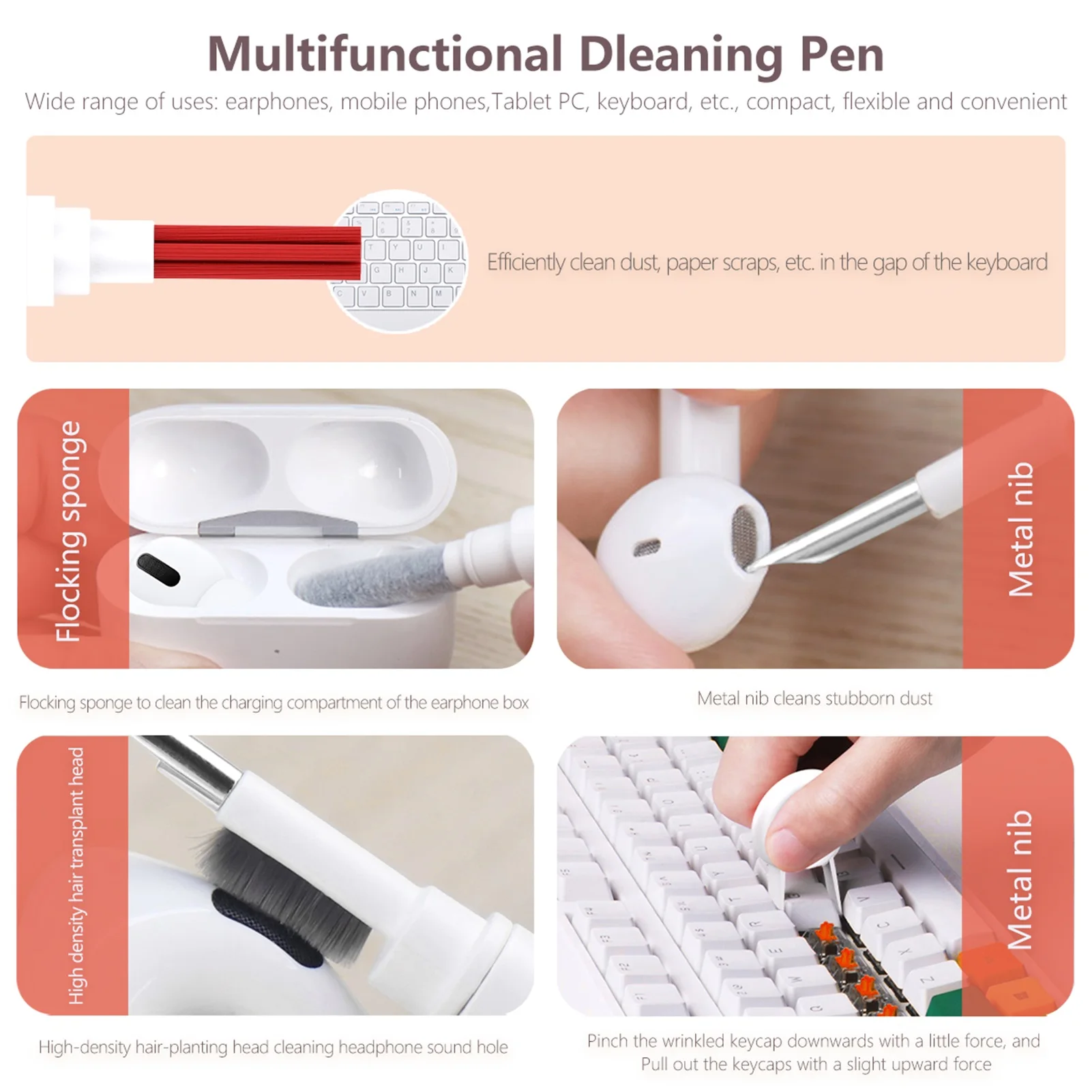 Keyboard And Earphone Cleaner 4 In 1 Smart Cell Phone Headphone Ear Bud Cleaning Tool Electronics Cleaning Kit Smartphone Earbud
Keyboard And Earphone Cleaner 4 In 1 Smart Cell Phone Headphone Ear Bud Cleaning Tool Electronics Cleaning Kit Smartphone Earbud