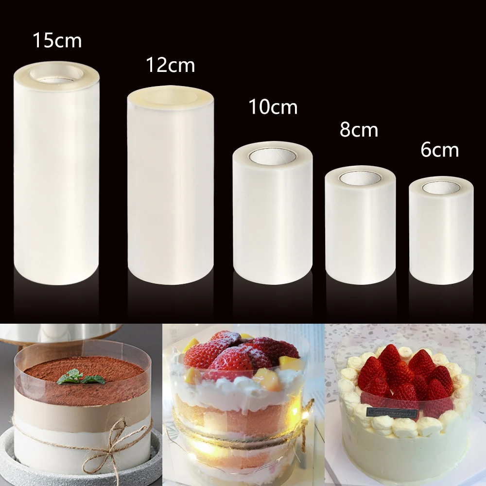 

10m Mousse Cake Surround Film TransparentTransparent Cake Surround Film Cake Sheets Surrounding Edge Kitchen Baking Tools DIY