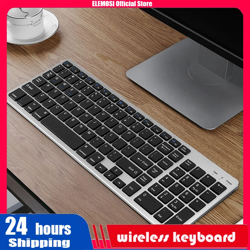 Беспроводная Бесшумная Bluetooth-клавиатура, портативная перезаряжаемая клавиатура для Ios, ноутбука, настольного ПК 
Беспроводная Бесшумная Bluetooth-клавиатура, портативная перезаряжаемая клавиатура для Ios, ноутбука, настольного ПК
