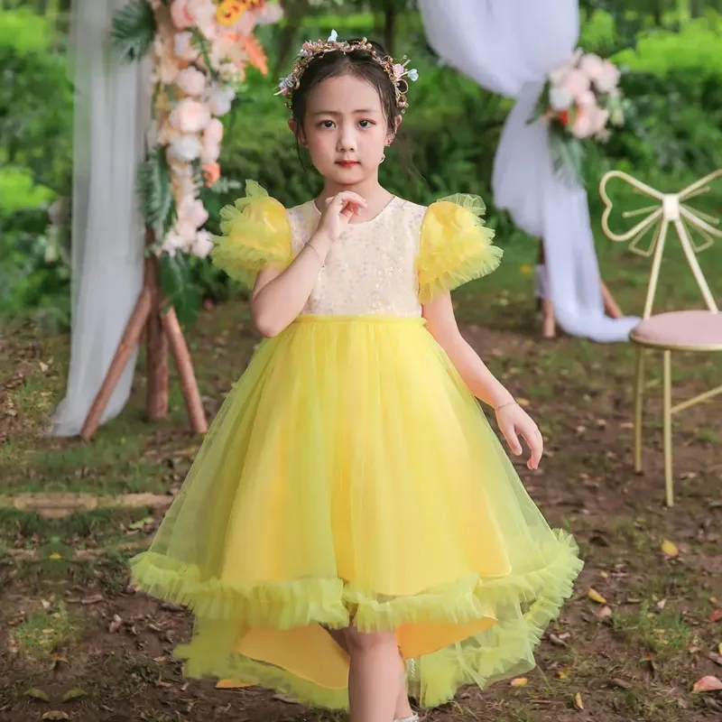 Short Sleeve Lace Princess Dress for Girls Summer Girls Party Dresses Fashion Flower Girl Dresses for Weddings 3-12 Years
Short Sleeve Lace Princess Dress for Girls Summer Girls Party Dresses Fashion Flower Girl Dresses for Weddings 3-12 Years