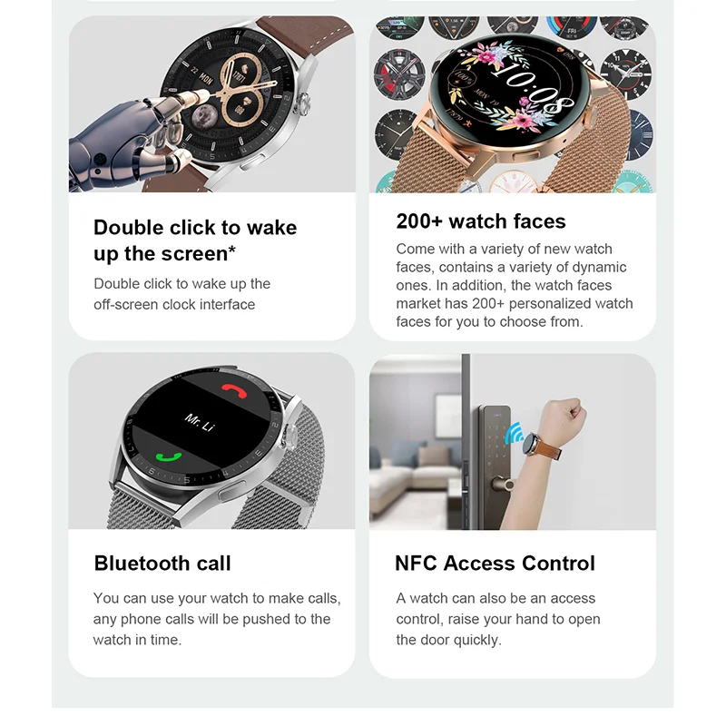 DT3 мини - Смарт часы 41mm беспроводный заряд NFC GPS спортивная траектория движения