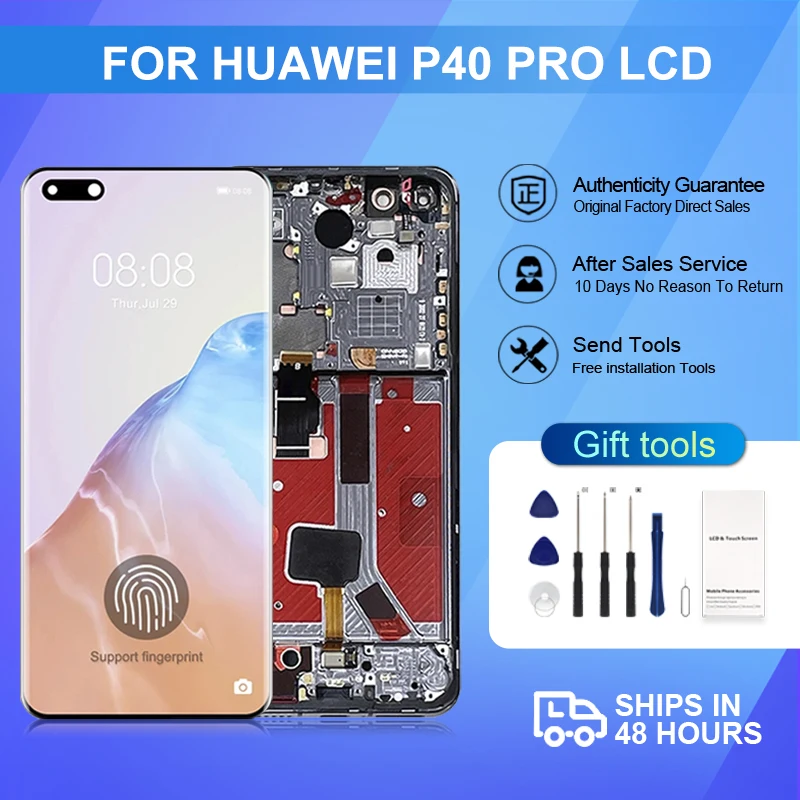 Brand New 6.58 Inch ELS-NX9 Display For Huawei P40 Pro Lcd Touch Panel Screen Digitizer ELS-N04 ELS-AN00 LS-TN00 Assembly
Brand New 6.58 Inch ELS-NX9 Display For Huawei P40 Pro Lcd Touch Panel Screen Digitizer ELS-N04 ELS-AN00 LS-TN00 Assembly