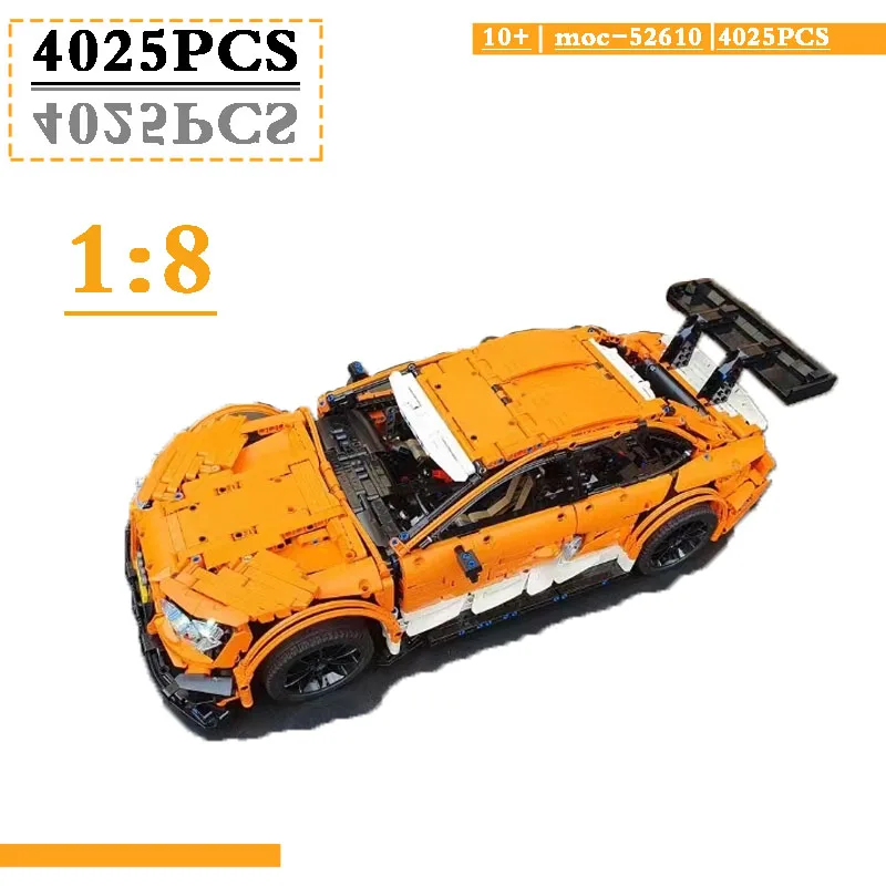 Гоночный спортивный автомобиль на радиоуправлении moc, строительные блоки 4025 + шт, строительные блоки RS5, Сборная модель детской игрушки, подарок на день рождения
Гоночный спортивный автомобиль на радиоуправлении moc, строительные блоки 4025 + шт, строительные блоки RS5, Сборная модель детской игрушки, подарок на день рождения