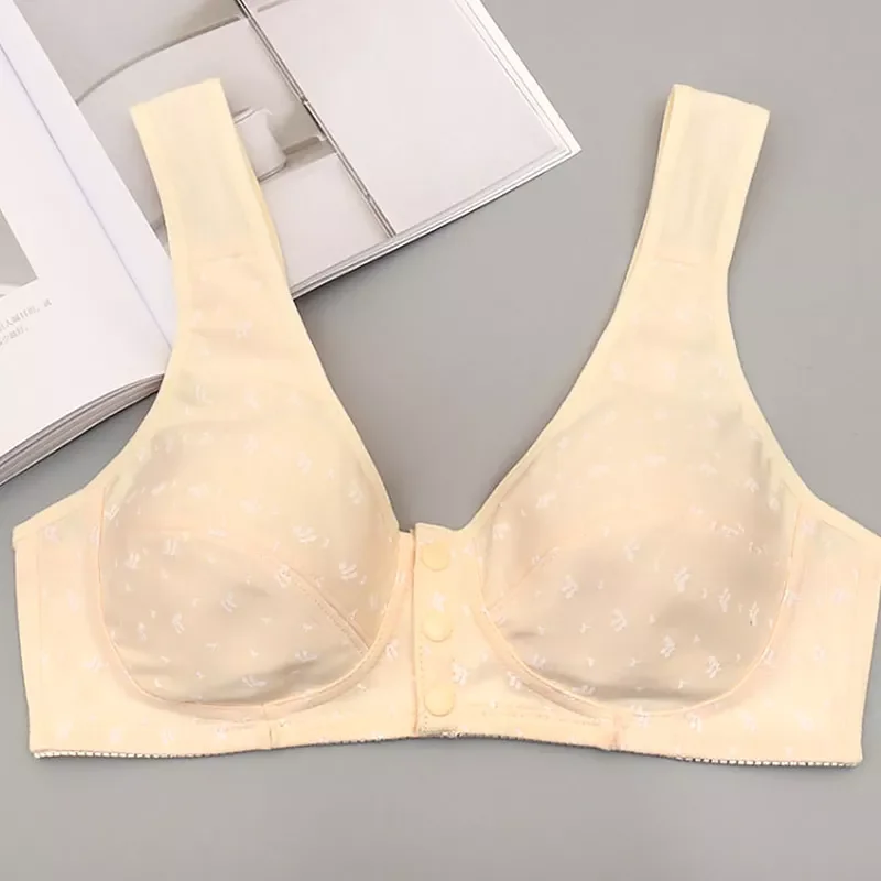 New Cotton Vest-type Middle-aged and Elderly Bra Solid Color Large Size Without Steel Ring Front Button Underwear
New Cotton Vest-type Middle-aged and Elderly Bra Solid Color Large Size Without Steel Ring Front Button Underwear