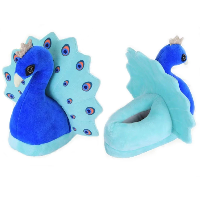 New Winter Peacock Cotton Shoes High-quality Cute Cartoon Unicorn For Women All-inclusive Cotton Slippers Warm Home Slippers 
New Winter Peacock Cotton Shoes High-quality Cute Cartoon Unicorn For Women All-inclusive Cotton Slippers Warm Home Slippers