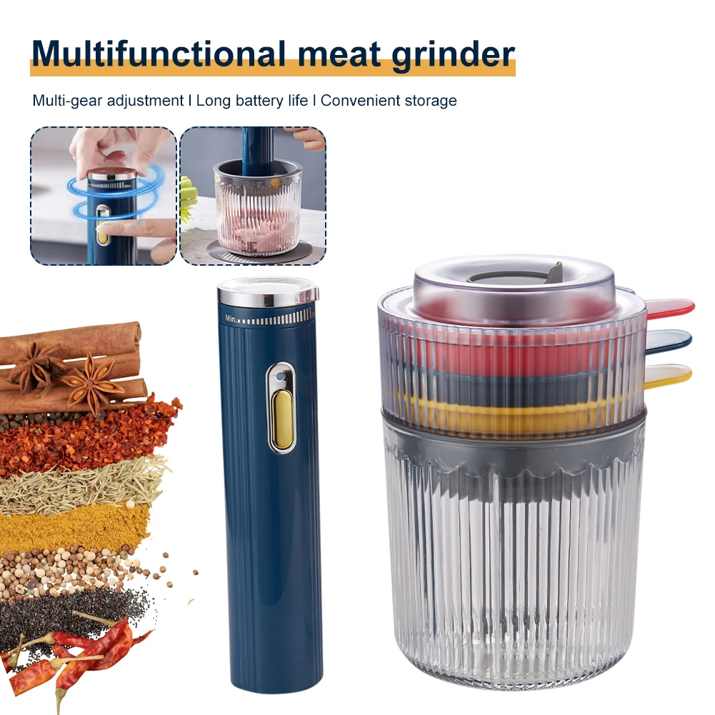 ABS Electric Meat Grinder Food Processor Meat Crusher Chopper Kitchen Machines with 4 Grinding Bowls Slicer Machine for Kitchen
ABS Electric Meat Grinder Food Processor Meat Crusher Chopper Kitchen Machines with 4 Grinding Bowls Slicer Machine for Kitchen