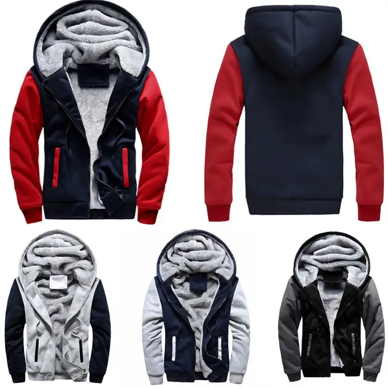 Patchwork Fleece Hoodies Men Zipper Hooded Coat Jacket Casual Autumn Winter Sport Sweatshirts
Patchwork Fleece Hoodies Men Zipper Hooded Coat Jacket Casual Autumn Winter Sport Sweatshirts