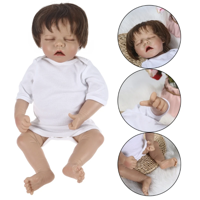 18’’ Soft Vinyl Toy Silicone Realistic Baby Girl Doll with Hair Band Lifelike Educational Interactive Caucasian Doll
18’’ Soft Vinyl Toy Silicone Realistic Baby Girl Doll with Hair Band Lifelike Educational Interactive Caucasian Doll