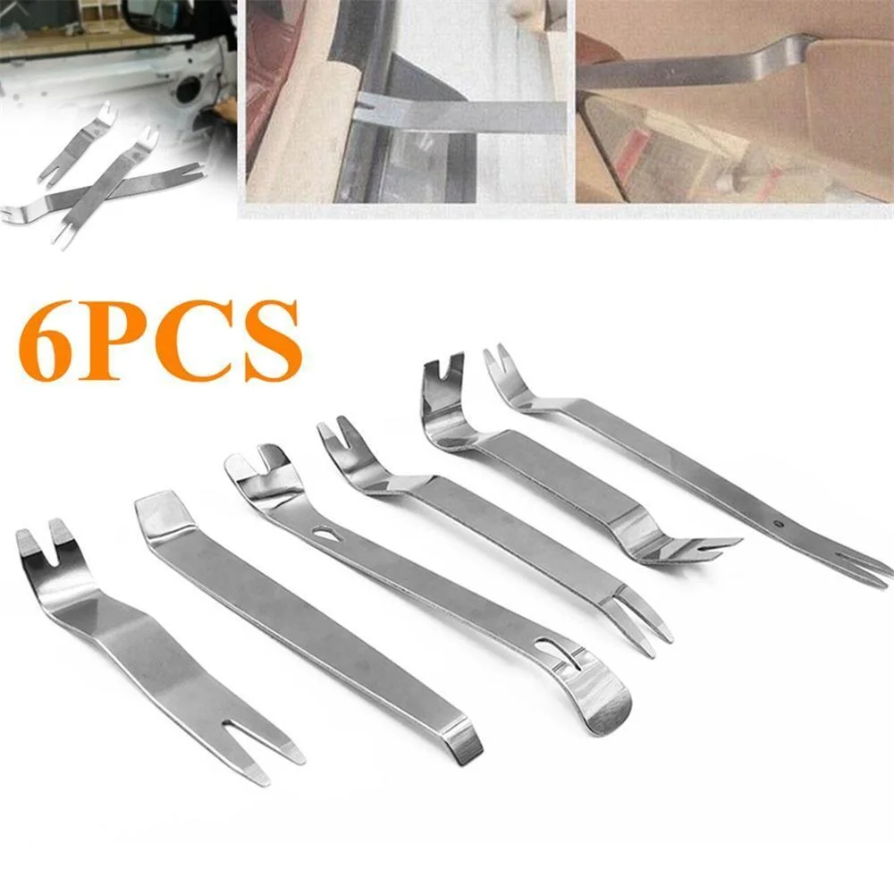 Car Inner Removal Tool 6pcs Kit Auto Car Radio Door Clip Panel Trim Dash Audio Removal Installer Pry Tool with Canvas Bag
Car Inner Removal Tool 6pcs Kit Auto Car Radio Door Clip Panel Trim Dash Audio Removal Installer Pry Tool with Canvas Bag