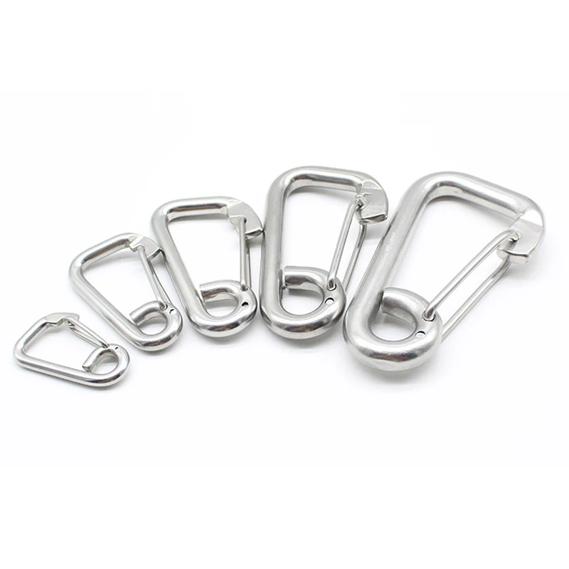 304(A2) Stainless Steel Flat Carabiner Clip Clasp Spring Hook Keyring Buckle Camping Karabiner M6 M8 M10 M12 M14 M16 M18 M20
304(A2) Stainless Steel Flat Carabiner Clip Clasp Spring Hook Keyring Buckle Camping Karabiner M6 M8 M10 M12 M14 M16 M18 M20
