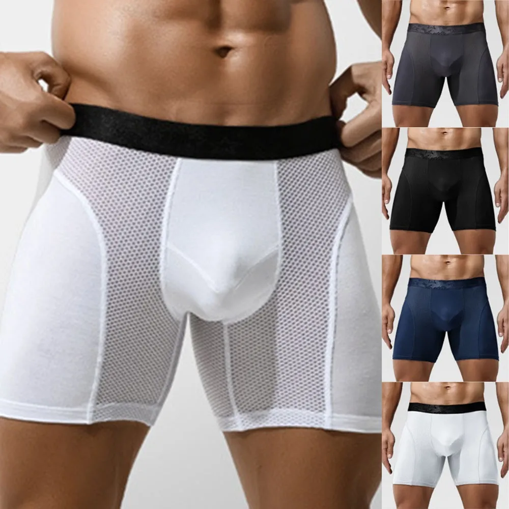 Mens Long Boxers Underwear Modal Long Leg Boxers Underpants U Convex Pouch Male Panties Underpants Homme Slip Workout Fitness
Mens Long Boxers Underwear Modal Long Leg Boxers Underpants U Convex Pouch Male Panties Underpants Homme Slip Workout Fitness