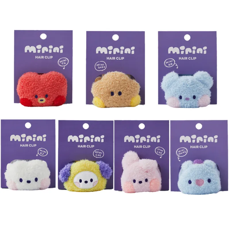 Line Friends BT21 Minini Series Girls Plush Hair Claws Hair Clip Headwear Hairpin Crab Barrette Kawaii Ornament Hair Accessories
Line Friends BT21 Minini Series Girls Plush Hair Claws Hair Clip Headwear Hairpin Crab Barrette Kawaii Ornament Hair Accessories