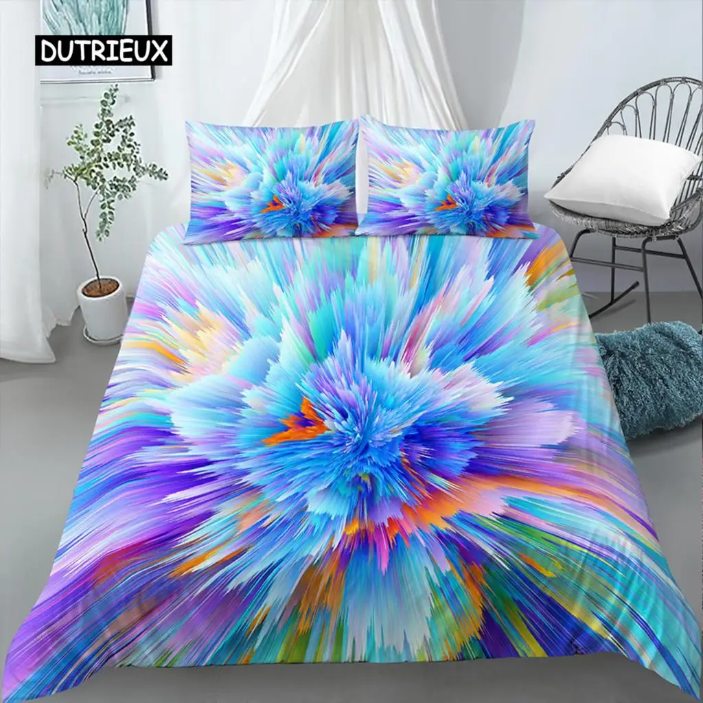 3D Tie Dye King Queen Duvet Cover Colorful Splash Ink Style Bedding Set for Kids Teens Adults Modern Art Polyester Quilt Cover
3D Tie Dye King Queen Duvet Cover Colorful Splash Ink Style Bedding Set for Kids Teens Adults Modern Art Polyester Quilt Cover
