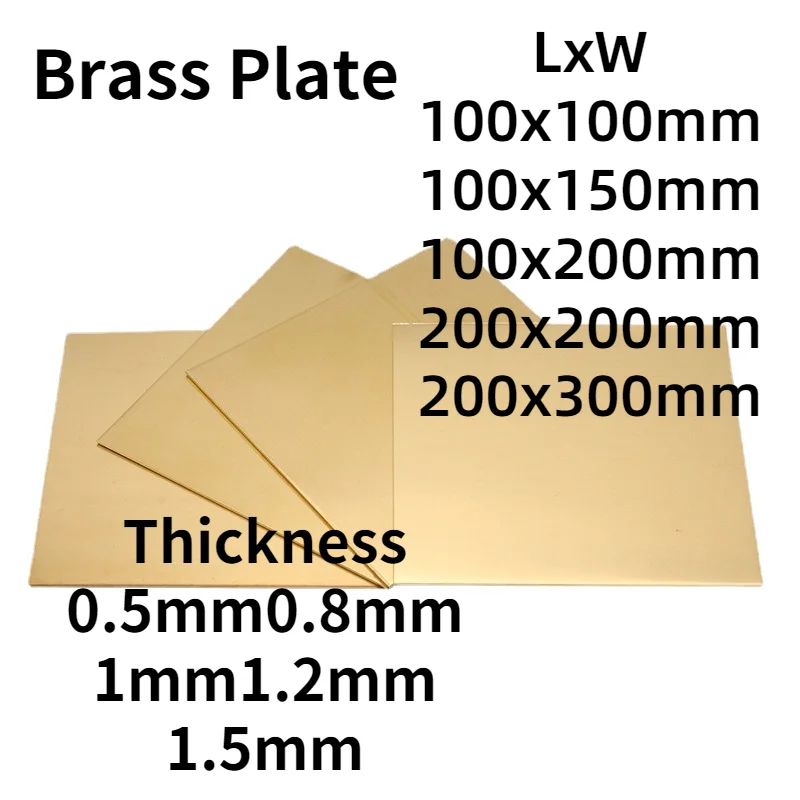5PC H62 Brass Sheet Thickness 0.5/0.8/1/2*100*100mm Brass Plate Laser Cutting CNC Frame Model Mould DIY Contruction Brass Pad
5PC H62 Brass Sheet Thickness 0.5/0.8/1/2*100*100mm Brass Plate Laser Cutting CNC Frame Model Mould DIY Contruction Brass Pad