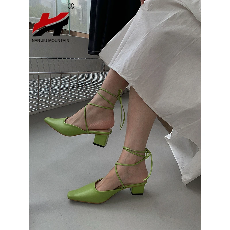 2022 Spring Summer Sandals Slippers Women Ankle Strap Simple Solid Color Single Shoes Square Toe Woman Shoes
2022 Spring Summer Sandals Slippers Women Ankle Strap Simple Solid Color Single Shoes Square Toe Woman Shoes
