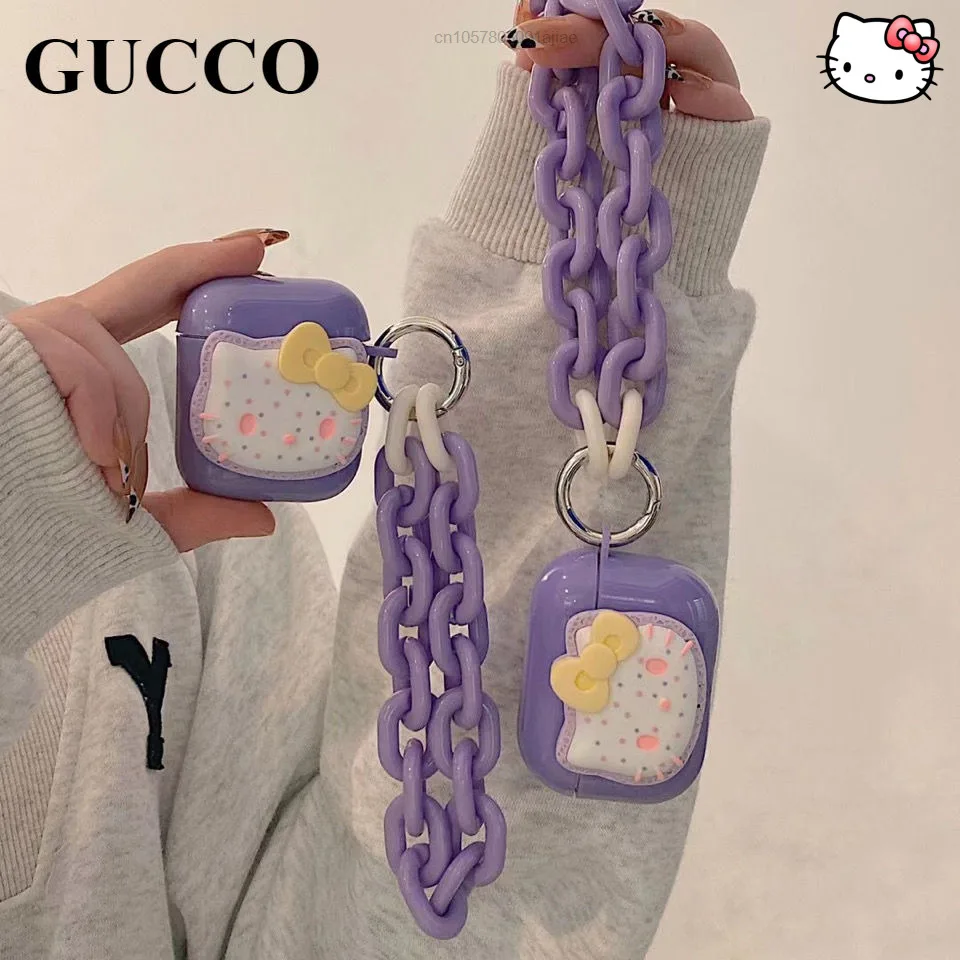 Korean Purple Cute Sanrio Hello Kitty Airpods 3 2 Generation Protective Covers Airpods Pro Soft Case Protective With Belt Chain
Korean Purple Cute Sanrio Hello Kitty Airpods 3 2 Generation Protective Covers Airpods Pro Soft Case Protective With Belt Chain