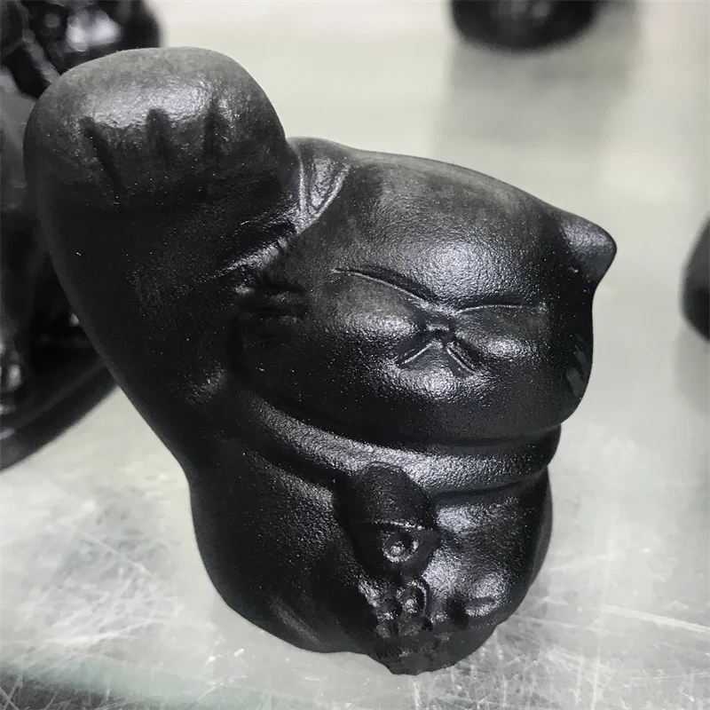 1PC natural various obsidian quartz carvings lovely cat carvings mineral crystal healing gem home decor
1PC natural various obsidian quartz carvings lovely cat carvings mineral crystal healing gem home decor