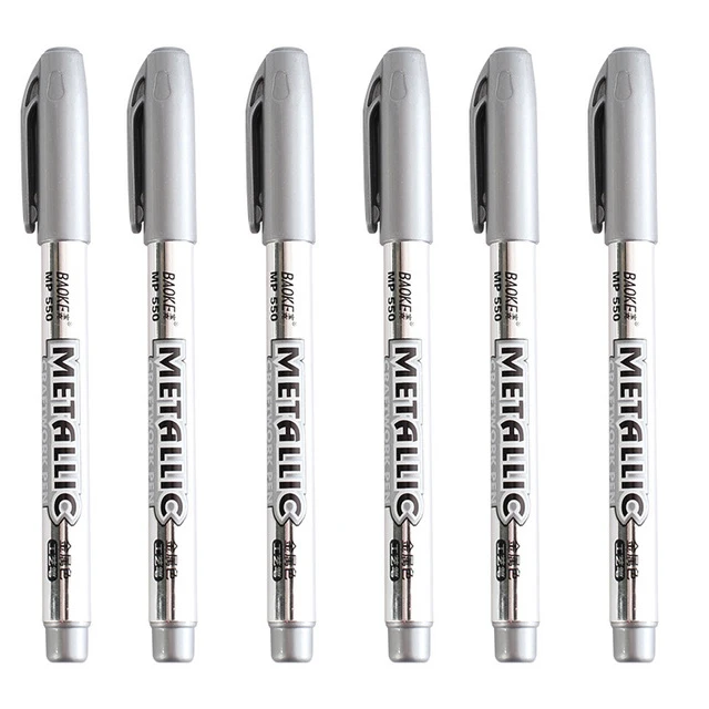 Маркеры-краски золотые и серебряные 6 шт. 
Маркеры-краски золотые и серебряные 6 шт.