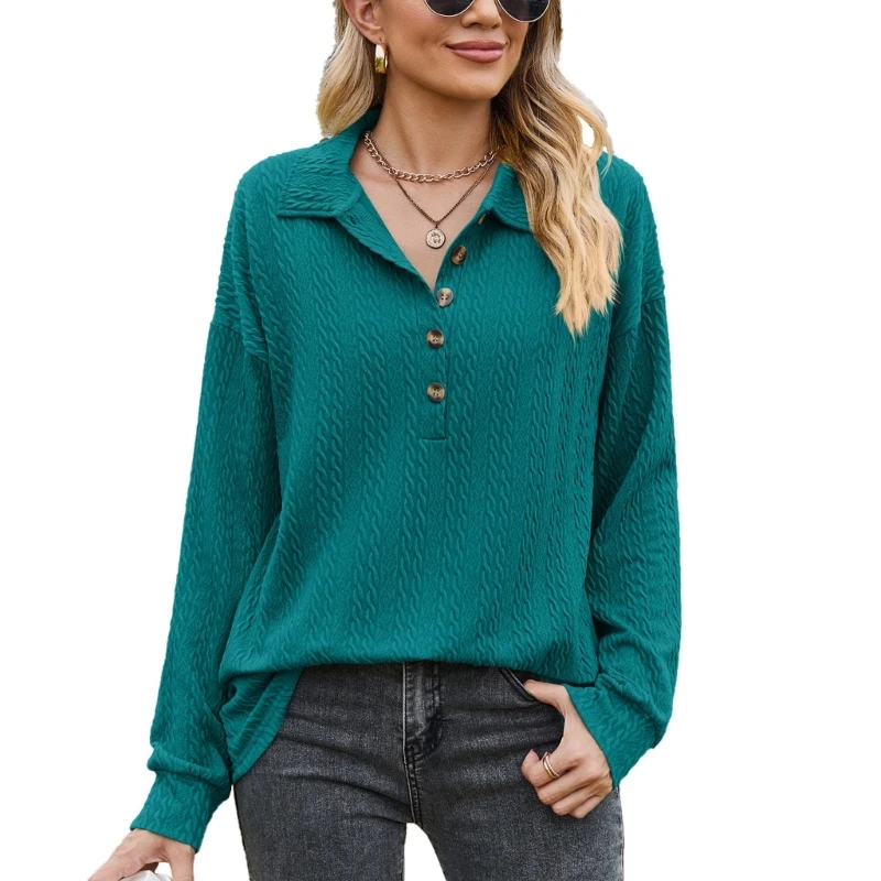 Women Casual Hoodies Button Down Shirt V Neck Henley Sweatshirt Pullover Tops 517D
Women Casual Hoodies Button Down Shirt V Neck Henley Sweatshirt Pullover Tops 517D