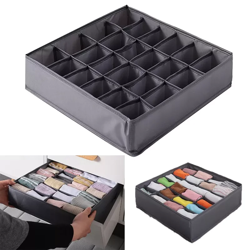 Grids Storage Boxes Underwear Divider Drawer Lidded Closet Organizer Ropa Interior Organizador for Ties Socks Shorts Bra 
Grids Storage Boxes Underwear Divider Drawer Lidded Closet Organizer Ropa Interior Organizador for Ties Socks Shorts Bra