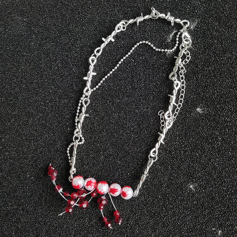 Женское колье с имитацией жемчуга ожерелье в готическом стиле ожерелье-чокер