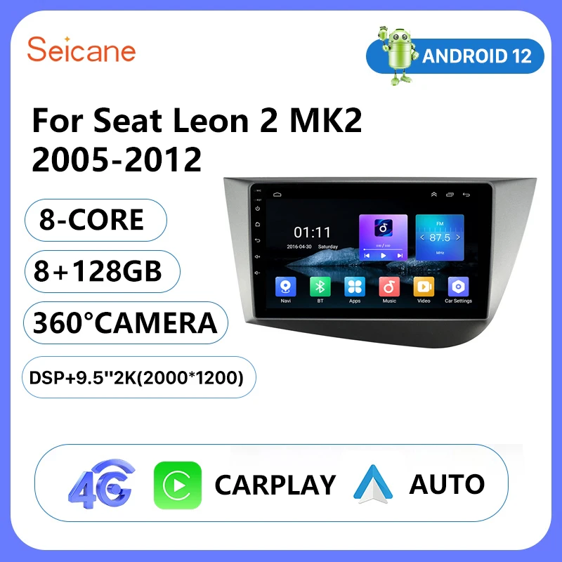 Seicane 8+128G QLED Car Radio GPS Carplay For Seat Leon 2 MK2 2005 2006 2007-2012 Android 12 DSP Multimedia Video No DVD Player
Seicane 8+128G QLED Car Radio GPS Carplay For Seat Leon 2 MK2 2005 2006 2007-2012 Android 12 DSP Multimedia Video No DVD Player