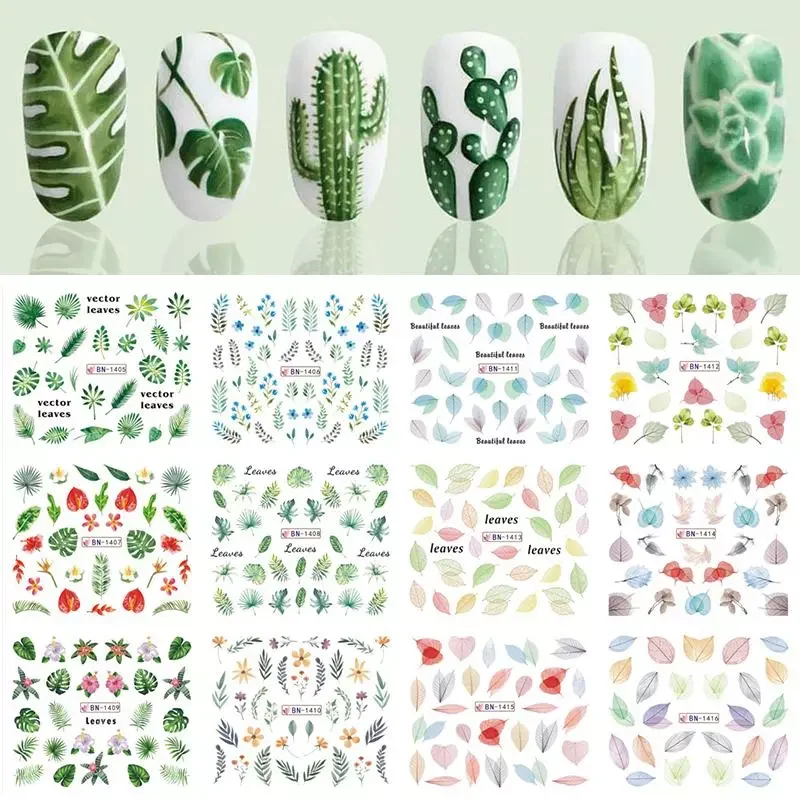 NEW pcs Nail Stickers Set Mixed Flower Maple Leaf Geometric Nail Art Water Transfer Decals Sliders Floral Manicures Decoration
NEW pcs Nail Stickers Set Mixed Flower Maple Leaf Geometric Nail Art Water Transfer Decals Sliders Floral Manicures Decoration