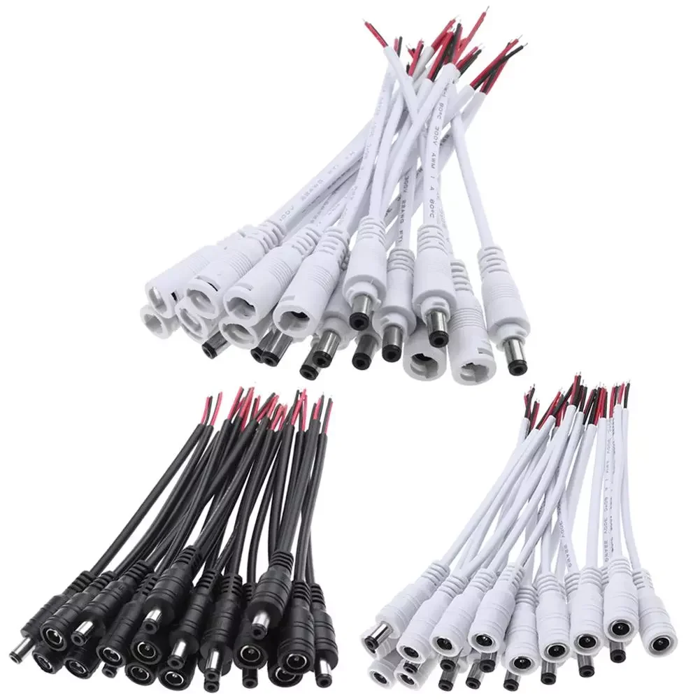 10pcs 5.5x2.1 DC Male+Female Plug Cable Wire Jack Adapter Connector for LED Strip Light Ceiling Light Accessories
10pcs 5.5x2.1 DC Male+Female Plug Cable Wire Jack Adapter Connector for LED Strip Light Ceiling Light Accessories