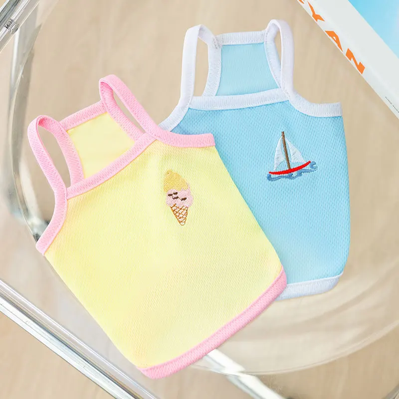 Blue Sailing Dog Clothes Cute Embroidered Puppy Suspender Summer Thin Style Vest Teddy Softer Than Bear T-shirt
Blue Sailing Dog Clothes Cute Embroidered Puppy Suspender Summer Thin Style Vest Teddy Softer Than Bear T-shirt