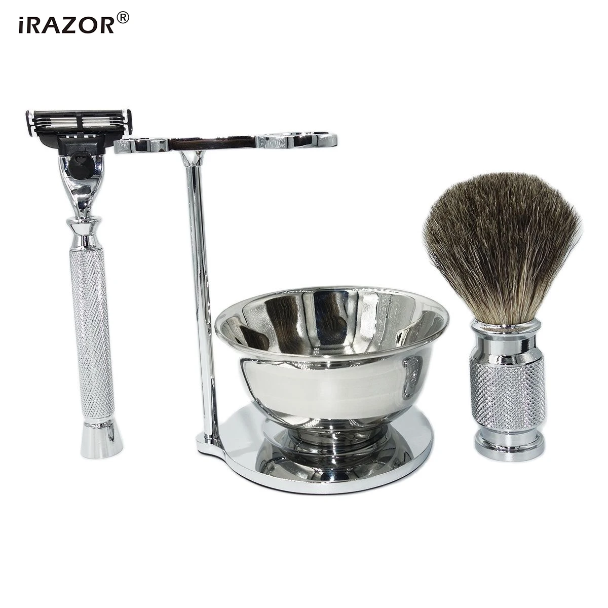 iRAZOR Luxury Mach 3 Triple Blade Safety Barber Razor Metal Handles for Men Reusable Shaving Machine Manual Shaver Husband Gift
iRAZOR Luxury Mach 3 Triple Blade Safety Barber Razor Metal Handles for Men Reusable Shaving Machine Manual Shaver Husband Gift