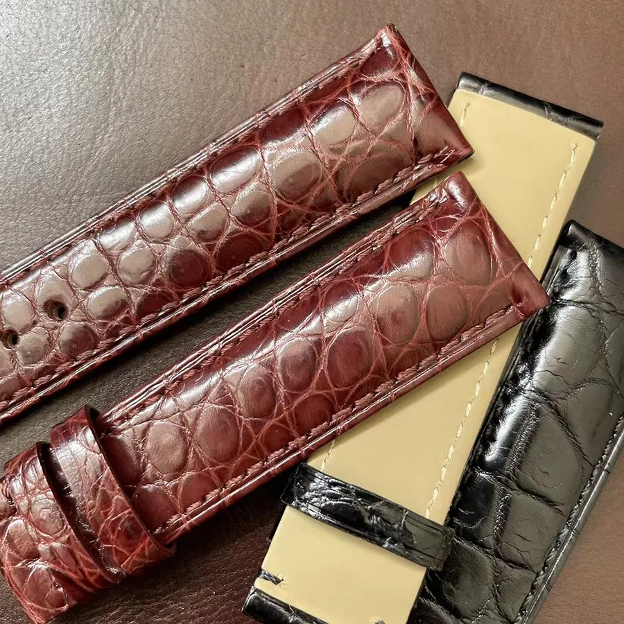 Ремешок ручной работы из кожи крокодила для роскошных часов 19, 20, 21, 22 мм 
Ремешок ручной работы из кожи крокодила для роскошных часов 19, 20, 21, 22 мм