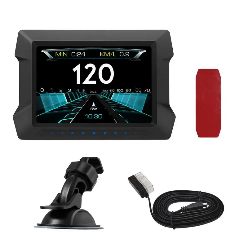 Multifunction Auto GPS Head-Up Display Smart Gauge Car Electronics Speedometer Security Alarm Water Oil Temp Overspeed
Multifunction Auto GPS Head-Up Display Smart Gauge Car Electronics Speedometer Security Alarm Water Oil Temp Overspeed
