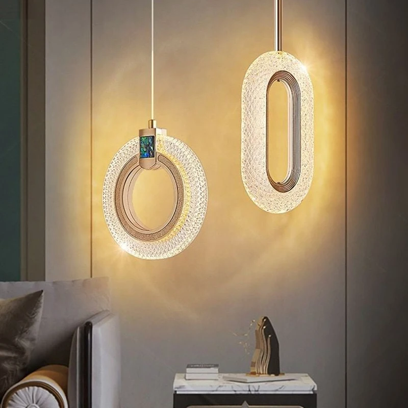 Modern Oval Crystal LED Pendant Lamps Golden Lights Nordic Creative Chandelier for Dining Room Hall Home Decor Lustre Fixtures
Modern Oval Crystal LED Pendant Lamps Golden Lights Nordic Creative Chandelier for Dining Room Hall Home Decor Lustre Fixtures