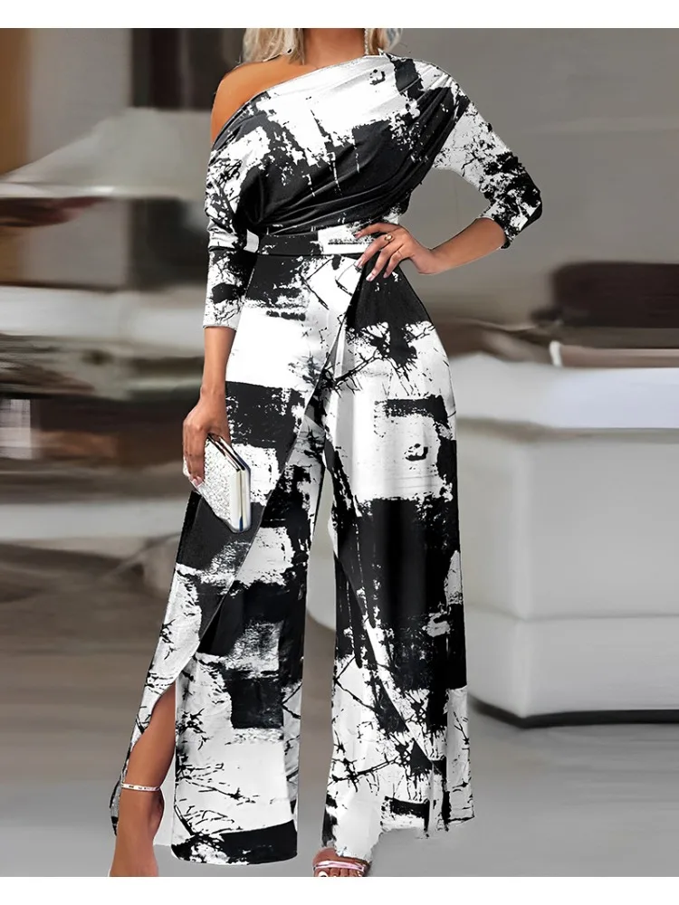 Sets Outifits 2023 Autumn NEW Ruched Cold Shoulder Beaded Decor Jumpsuit One Fashion Casual Pieces for Women Tracksuits Elegant
Sets Outifits 2023 Autumn NEW Ruched Cold Shoulder Beaded Decor Jumpsuit One Fashion Casual Pieces for Women Tracksuits Elegant