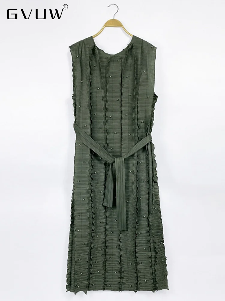 GVUW Pleated Lace-up Dress Women 2023 Spring New Embroidered Flares O-neck Sleeveless Loose Retro Solid Clothing Female 17G0965
GVUW Pleated Lace-up Dress Women 2023 Spring New Embroidered Flares O-neck Sleeveless Loose Retro Solid Clothing Female 17G0965