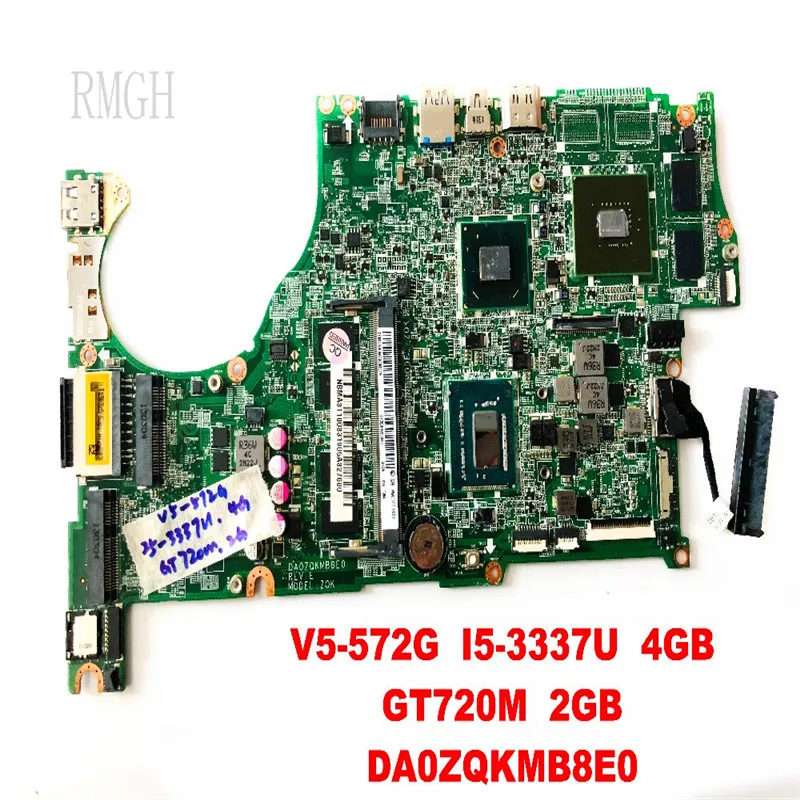 Genuine Original Motherboard for ACER V5-572G laptop motherboard V5-572G I5-3337U 4GB GT720M 2GB DA0ZQKMB8E0 Tested 100% Good
Genuine Original Motherboard for ACER V5-572G laptop motherboard V5-572G I5-3337U 4GB GT720M 2GB DA0ZQKMB8E0 Tested 100% Good