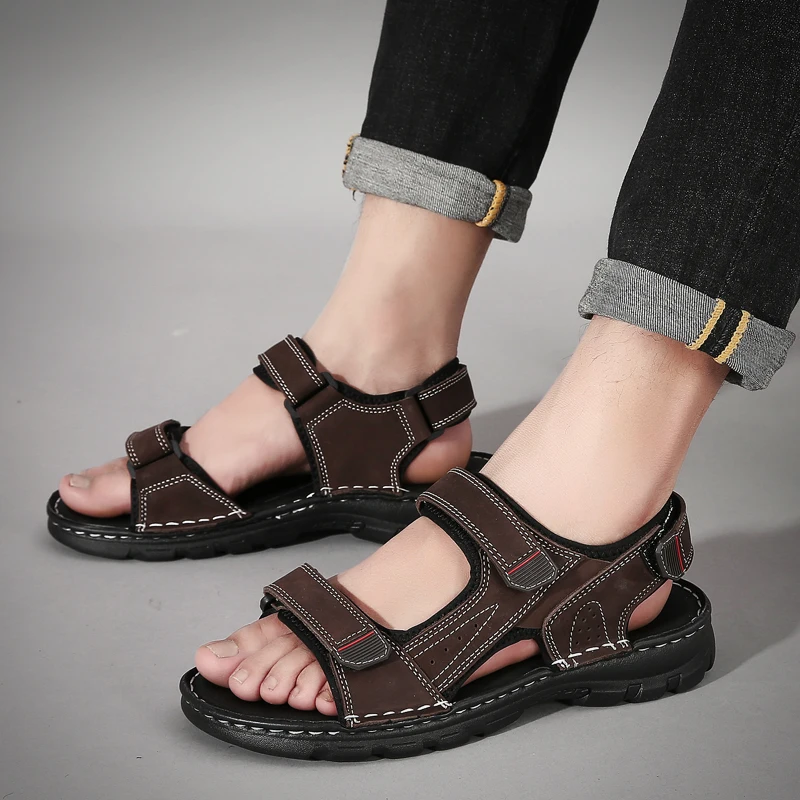 Sandals Men Outdoor Summer Shoes Fashion Beach Hiking Trekking Flat Comfortable Male Leather Breathable Non Slip Sandals Men
Sandals Men Outdoor Summer Shoes Fashion Beach Hiking Trekking Flat Comfortable Male Leather Breathable Non Slip Sandals Men