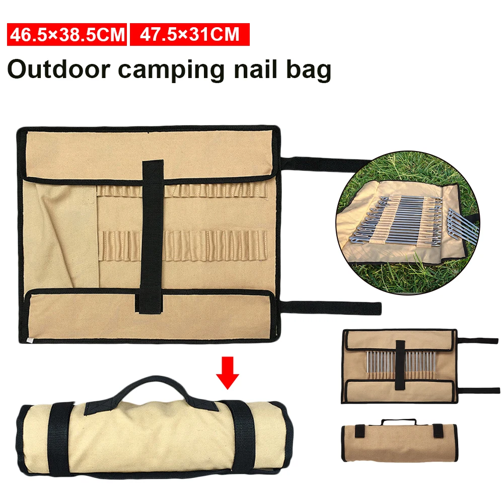 Tent Nail and Hammer Storage Bag Heavy Duty Thickened Tent Accessories Tool Bag Portable Tent Accessories Tool
Tent Nail and Hammer Storage Bag Heavy Duty Thickened Tent Accessories Tool Bag Portable Tent Accessories Tool