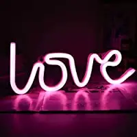 Love Neon Signs for Bedroom LED Neon Light Wall Decor Pink Teen Girls Battery Operated Light for Living Room, Wedding, Party
Love Neon Signs for Bedroom LED Neon Light Wall Decor Pink Teen Girls Battery Operated Light for Living Room, Wedding, Party