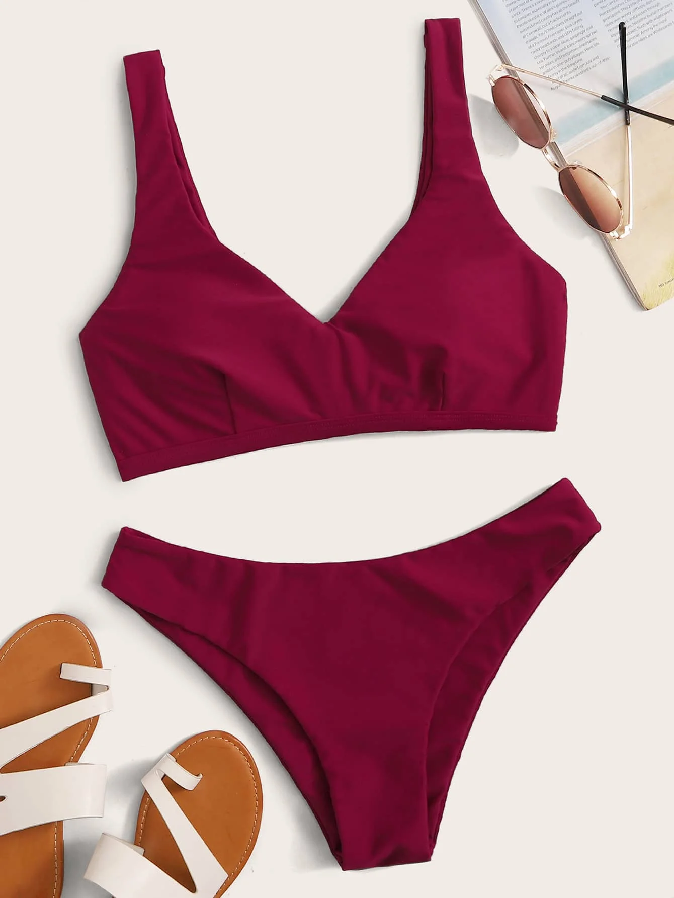 Red Brazilian Bikinis Women Halter Swimsuit Two Piece Swimwear Summer Beach Bathing Suit Bikini Set
Red Brazilian Bikinis Women Halter Swimsuit Two Piece Swimwear Summer Beach Bathing Suit Bikini Set