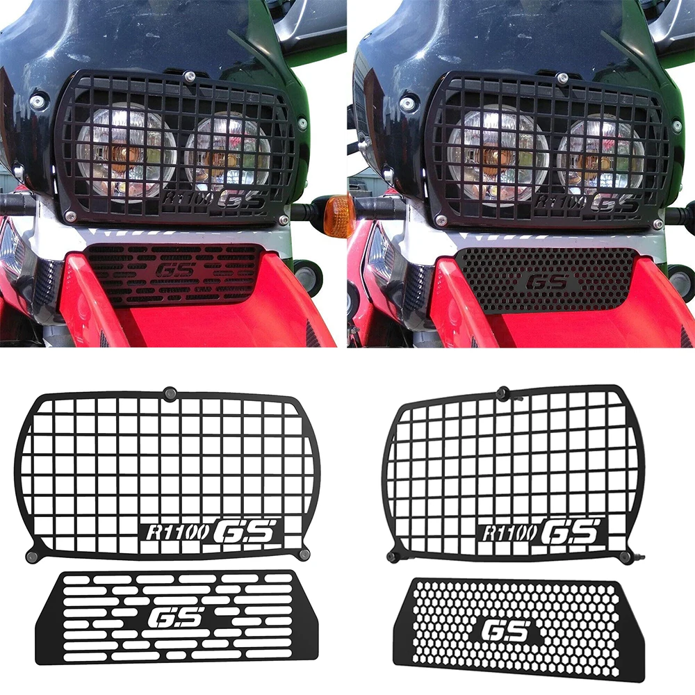 Защита для передней фары мотоцикла R1100GS, защитная крышка для гриля и охладитель радиатора, набор защитных решёток для BMW R 1100 GS 1994-1999
Защита для передней фары мотоцикла R1100GS, защитная крышка для гриля и охладитель радиатора, набор защитных решёток для BMW R 1100 GS 1994-1999