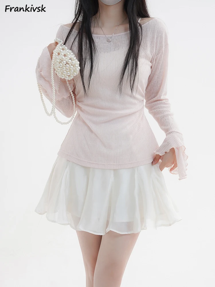 Y2k 2pcs Sets Women Lovely Solid Chic Long Sleeve Schoolgirls Tops All-match A-line Mini Holiday Trendy Skirts Sim Spring Outfit
Y2k 2pcs Sets Women Lovely Solid Chic Long Sleeve Schoolgirls Tops All-match A-line Mini Holiday Trendy Skirts Sim Spring Outfit