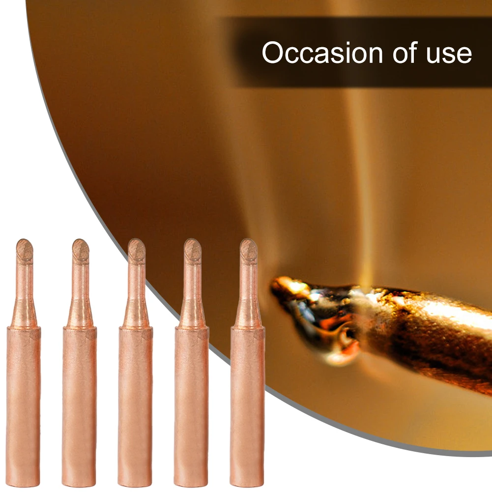 5pcs 900M-T Pure Copper Soldering Iron Tips Lead-Free Welding Solder Tip Soldering Tools Branding Iron Head
5pcs 900M-T Pure Copper Soldering Iron Tips Lead-Free Welding Solder Tip Soldering Tools Branding Iron Head