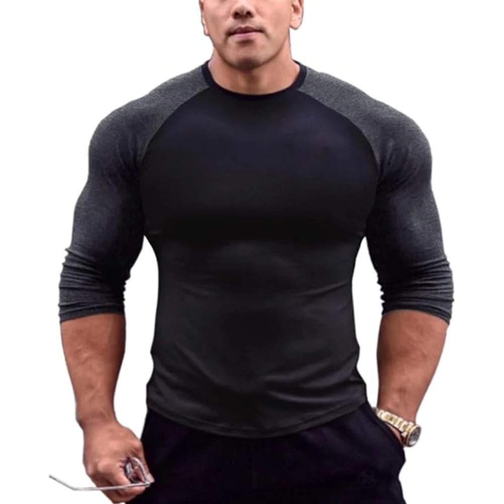 Casual Men's T-shirts Autumn Spring Long Sleeve Color Patchwork Crew Neck Muscle Slim Fit Tops Tee T Shirt Male Clothing
Casual Men's T-shirts Autumn Spring Long Sleeve Color Patchwork Crew Neck Muscle Slim Fit Tops Tee T Shirt Male Clothing